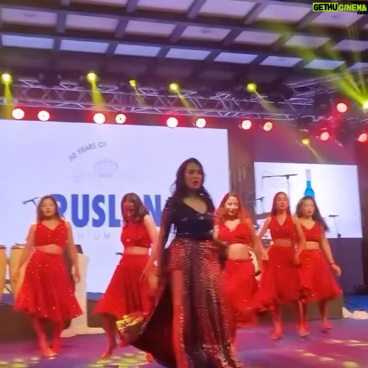 Priyanka Karki Instagram - RUSLAN’s 50th Anniversary 💙 What a fantastic night! Thank you for such a beautiful experience @ruslanvodka.np Performed on stage for the first time post-partum and it felt like I never left ☺️ Thank you @neonthelabelsofficial for my gorgeous outfit for the event. I sure did look like a Ruslan bottle 😉 Thank you @kusum_the_boutique for my performance outfits. I loved it 😘 My fab hair and make up team - @shradha_maskey and @ritu.chhantyal ♥️ My choreographer @gamvirbista and all my fabulous supporting dancers! You guys killed it 👍 And lastly, thank you to each and every one who danced along with me, enjoyed my performance, sent sweet messages, showering me with love, support and blessings ♥️ What a beautiful night 💫 Thank you universe 🖤