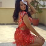 Priyanka Karki Instagram - Had a similar dress from a shoot so I thought why not! ♥️☺️ #yimmyyimmy Thank you for the dress @kusum_the_boutique 🎥 @ayushmandsj Thank you for the patience baby ♥️