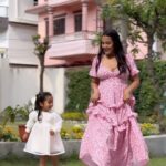 Priyanka Karki Instagram - Just doing mamu-choru things ♥️ My fit from @balafits.np Accessories and bows @juelryevilla.np MUAH @shradha_maskey @ritu.chhantyal