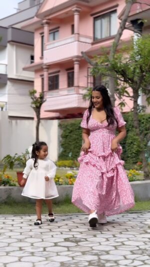 Priyanka Karki Instagram - Just doing mamu-choru things ♥️

My fit from @balafits.np 
Accessories and bows  @juelryevilla.np 
MUAH @shradha_maskey @ritu.chhantyal