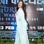 Priyanka Karki Instagram – Congratulations to the entire team of Gurkha Warrior and my dearest @milan_chams 🤍🦋
NOW SHOWING 
♥️
Wearing @aziiiza_atelier 
Photos @udhav_rasaili