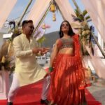 Priyanka Karki Instagram - A little late for the trend but that was so fun 🧡 Always fun dancing with you @gamvirbista 😍 👗 @aziiiza_atelier