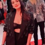 Priyanka Karki Instagram - Oh what a spectacular night dedicated to the movement of Women Empowerment by @better_world_fund ♥️ An immersive experience, weaving together art, culture, and philanthropy for a cause that resonates globally! Thank you for inviting us Manuel. It was truly a beautiful night☺️ Thank you for this beautiful outfit @siwangiofficial #cannes #betterworldfund #cannes2024