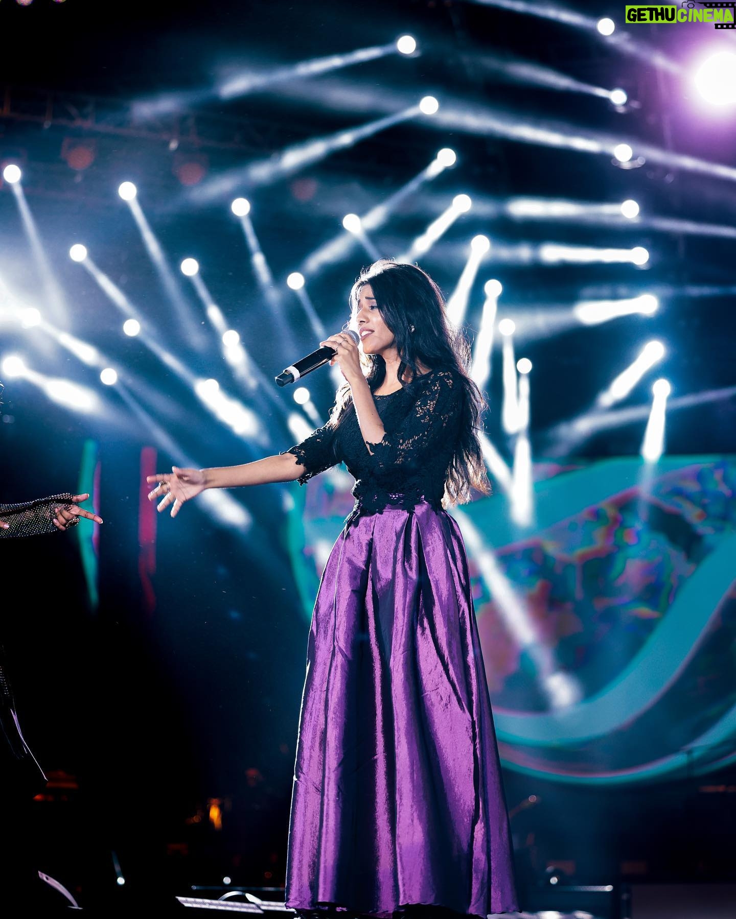 Priyanka N. K. Instagram - Thank you @itsyuvan sir for yet another amazing show❤️ Thank you @noiseandgrains @zafroonnizar mam Costume: @styl_chennai designed by @mithusha_13 Pc: @k_studios_india Makeup and hair: @arupre_makeup_artist Thanks to the musicians @aalaapraju @karthick__devaraj @joshmarkraj @bhuvanesh_keys @kumaran_dk @vikramrozariopercussion @protoolsguru1 And singers @sivaangi.krish @haripriyasinger @vishnupriya_ravi @therealandreajeremiah @rahulnofficial @ranjithkg @singer_diwakar @mcsannaofficial Engineers @riyasdeenriyan @c.r.e.s.c.e.n.d.o_1512 @markthomas89 @raghuramankutty