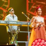 Priyanka N. K. Instagram - What a great musical night it was🫶🏼 Thank you @itsyuvan sir for the music you’ve given us❤️ Thank you @nima.prod @kausi.official @zafroonnizar This beautiful Costume by @styl_chennai Styled by @harshaahashtag 📸- @desteek.photography