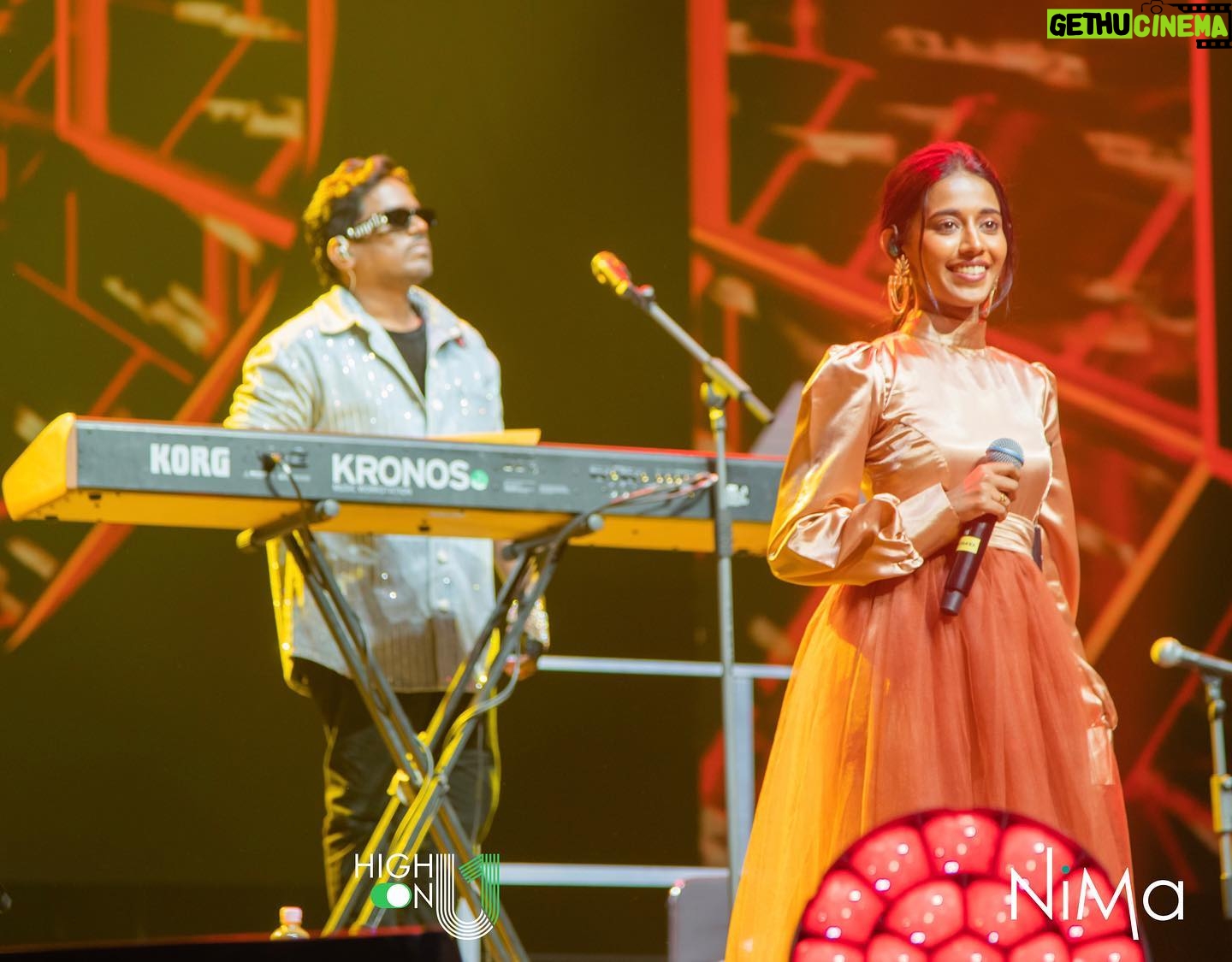 Priyanka N. K. Instagram - What a great musical night it was🫶🏼 Thank you @itsyuvan sir for the music you’ve given us❤️ Thank you @nima.prod @kausi.official @zafroonnizar This beautiful Costume by @styl_chennai Styled by @harshaahashtag 📸- @desteek.photography