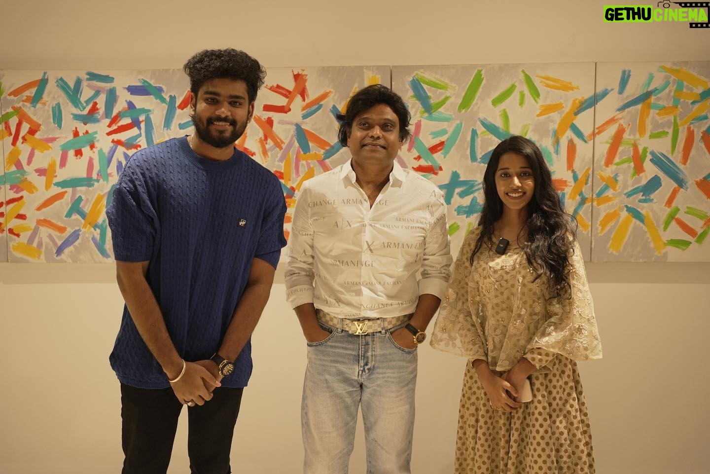 Priyanka N. K. Instagram - Happy birthday @jharrisjayaraj sir ❤️ It was a pleasure to meet you today and sing couple of songs in your presence 🥰