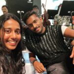 Priyanka N. K. Instagram – We look cool in this 📷 🎤 

Comment ‘♥️’ below 
if you’d like us to work on another song ? 

#highonu1 #singers 
#concert #rehearsals #tb 
#TeeJaymelody #ManasaraSollu #PriyankaNk