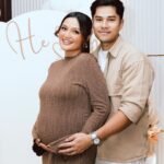 Puteri Aishah Instagram - gender reveal #babyPF 🩵
