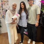 Puteri Aishah Instagram - Thank you @drsharina for everything you did for me and baby @mfaliqfirdaus ✨ 9 bulan dah berlalu. Baby Faliq pun dah keluar. Rasa cepat sangat! So many great memories here in your clinic and hospital 🥹🤎 i’ll always treasure those memories 🤍 Keep in touch, doc! Thank you to all the nurses, kak Su, Dr Musa and Dr Harun, too 🤍