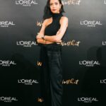 Putri Marino Instagram - Sore tadi… 💜 @lorealindonesia @lorealparis 💜 Didandani @hagaipakan Make up @editwithmakeup Hair @krisna_endi Photo @yestianovira