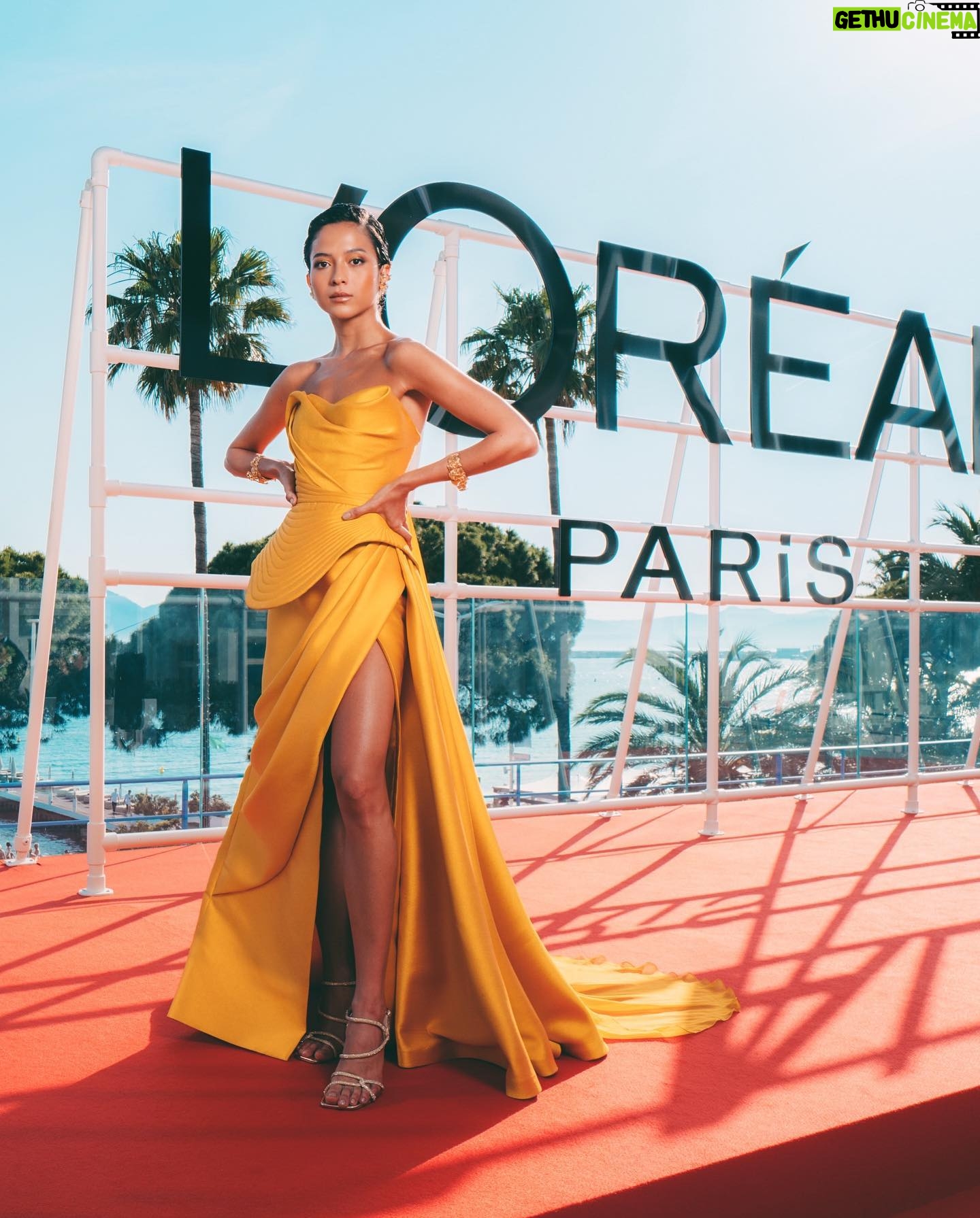 Putri Marino Instagram - The family i cherish deeply @lorealparis 💜 #Lorealpariscannesid #walkyourworth