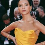 Putri Marino Instagram - Thank you so much my @lorealparis family… Sangat bersyukur bisa ada di disini untuk merepresentasikan perempuan indonesia! Dress @hiantjen Make up @vagueskin Fashion stylist @yoland_handoko Jewellery @tuloladesigns #Lorealpariscannesid #walkyourworth