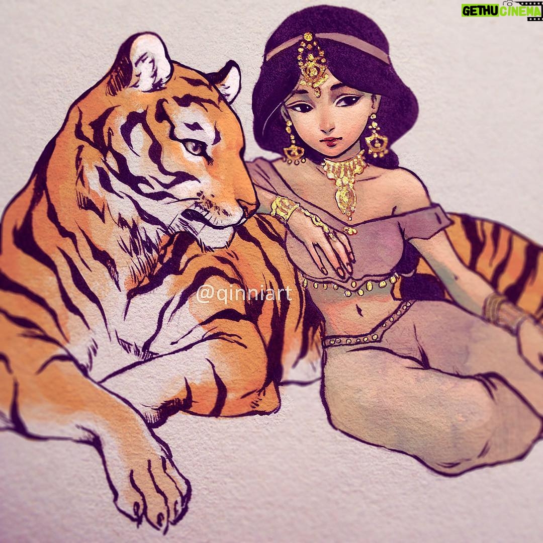 Qing Han Instagram - Jasmine & Rajah β’ β’ β’ Ahhhh Inktober tomorrow and I'm not ready! π² #fbf to last year when I did this for #inktober. I'll try my best to do Inktober again this year but I'll probably be using watercolor and other coloured medium, not only ink π. Anyone else planning on joining? (Basically Inktober is just drawing something in ink every day and posting it, though, uh....I totally use other stuff too...lol. I got a bottle of coloured ink this year though and I'll see how much I like that)