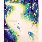 Qing Han Instagram - 【Life-stream】 watercolour inspired by Mushishi • • • Throwback~ I'll be off social media perhaps (well, other than my personal FB haha) for a bit cause I moved and there's no internet, and I gotta sort through a lot of stuff. So busy 😵 Ps. Glowy effect = dark surrounding with a gradient around whatever is glowing 😊 • Pp. I did see all the snapchat thing, thanks for letting me know guys xD~ I'm personally not too fond of the way they did it tho cause it's all around the eyes and makes it look like sunken and kind of freaks me out 😅. But that's just me haha 💧. Sorry u.u;;;