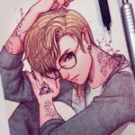 Qing Han Instagram – •
‌ ‌ ▲
▲▲
Drew me some Kpop boy Link 😆. Had a lot of fun with the tattoos too~
(I finally drew a boy!! Lolol~) •
I’ve been into Kpop for a while now haha~ I didn’t even realize until I knew most Kpop songs and popular groups and idols 😂~ how did this happen 😆~
Do you guys like Kpop, jpop or even cpop?
My fav artists are k Will, M flo, and Jay Chou (k, j and c pop respectively lol). Although I really like watch the bts boys cause they’re super pretty…Kookie is so cute…? 😆 I also really love rapmon. Apparently he’s super smart which is pretty fucking hot 😍~
Tattoos style is inspired by @zihwa_tattooer 💕