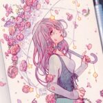 Qing Han Instagram – April shower bring May flowers 🌸☔️🌸
•
•
•
Tried a more, softer, pastel-y look. Let me know how you guys like it (=´∀｀)人(´∀｀=)
~
it’s been a while, sorry @-@~ I spent quite a bit of time working on the book cover I did for @connieglynn, and because I’m still not doing the best health-wise, it took much longer than I expected 😅~
The more recent good news is that at least the scar tissue in my heart has stopped growing since I started trying this new medication I’m lab ratting for 😆😂! Though it’s still blocking a lot of my heart arteries haha, so moving fast is still quite difficult.
There’s new meds my doctors want me to try, but they’re crazy expensive, like $300 a month expensive @-@;;, on top of the meds I already need….So I kinda finally started a patreon. I’m not officially announcing it yet, I’m still on this bucket-list Japan trip; I do have some wips up for this though 😁~ nothing formal or extravagant, just gonna be a pay what ya want wip blog-y type of patreon (●°u°●)​ 」

Thanks for dropping by 😊
•
•
•
•
•
#illustration #pencil #umbrella #flowers