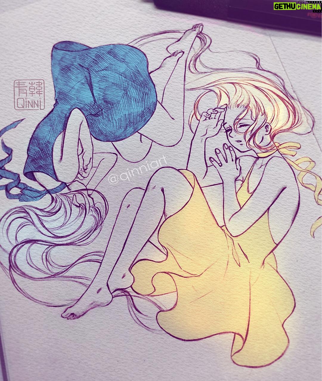 Qing Han Instagram - βοΈπ Some work in progress ππ;;~ β’ Been really kinda a combo of busy, tired and lazy these days haha "orz;;; time flies by so quickly...I get home from work really tired and the next thing I know it's time to go to bed D;