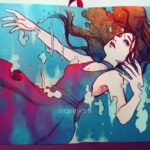 Qing Han Instagram - "She cast one more lingering, half-fainting glance at the prince, and then threw herself from the ship into the sea, and thought her body was dissolving into foam." - Little Mermaid, by Hans Christian Andersen • • • #throwbackthursday on an oldie I touched up. I've always loved the original Little Mermaid, which ended quite bitter sweet 😢. Sorta grew up with the original. Never even knew there was a Disney version until I was way older 😆 Feeling super sick today 😣😷😷. And tired...damn, interrupting my workouts ;-;. Hope the start of the cold just dies down tmr and not grow into a full blown cold....gotta work...