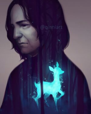 Qing Han Instagram - "Always..."
•
•
•
Can't believe it's already been a year since Alan Rickman passed. Still pretty sad about it 😣~ hope you guys don't mind a throwback of this painting in remembrance.