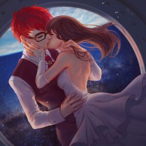 Qing Han Instagram - "Let's marry in the space station"🌕⭐️
•
•
•
Edit: lmao I kinda forgot to put a ring on Seven, damn, my bad 😂😂~ uhhhh let's just pretend it's there, ty 👀💦💦
•
This is kinda late but finnnnallly done! I wanted to finish it for yesterday but I didn't wanna die doing it so yaa xD~
I'm playing Ray's route now and damnn. I need to play Seven's route again after this I think...
I'm not normally even into otome games tho haha, but this one got me.
Which boy/Jaehee is your fav? 😂😆
•
•
#mysticmessenger #seven #707 #space #wedding