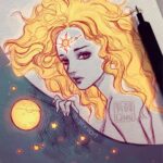Qing Han Instagram - Eclipsing 🌓🌒🌑🌘🌗 Wip. Maybe. I dunno. 😆 • • • Culmination of inspiration from the eclipse and one of @zemotion's photo~ Haven't done anything in this kinda style in a while now. Might delete this wip later if I actually finish this up haha...