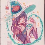 Qing Han Instagram – Flower Tea hat 🌺💫
•
It’s ma birthdayyyyy 😁~
The only time I feel shameless enough to kinda promote my kofi page a little bit @-@~
if you enjoy my content, please consider buying me a kofi? Which I will then just buy tea with. But also coffee. I drink both 😆. link in my profile. Thank you guys so much for even just sticking around 💕
~
sorry I haven’t been posting as frequently as I even want to >_<~ I'm def gonna try to draw more and hope I can ignore my back pain into oblivion 😂~
In the mean time, I do post more random scraps of doodles or processes on Twitter. I don't know why but I feel like I can just chuck random stuff on Twitter; maybe it's cause the interface isn't the best for art posting anyways lmao~
•
My next heart CT is in a week and half, and I'm already nervous af. Trying not to think about what will happen if the drugs I'm trying doesn't work 😵~ gotta be positive and just ignore these thoughts hahaha~
Ps, forgot to add that that the tattoo was inspired by @zihwa_tattooer . I wish I could get one from her haha..unfortunately blood thinners, low immunity and tattoos don't mix xD;;
•
•
•
•
#illustration #witch #stars #tea #coffee