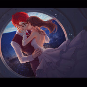 Qing Han Instagram - "Let's marry in the space station"🌕⭐️
•
•
•
Edit: lmao I kinda forgot to put a ring on Seven, damn, my bad 😂😂~ uhhhh let's just pretend it's there, ty 👀💦💦
•
This is kinda late but finnnnallly done! I wanted to finish it for yesterday but I didn't wanna die doing it so yaa xD~
I'm playing Ray's route now and damnn. I need to play Seven's route again after this I think...
I'm not normally even into otome games tho haha, but this one got me.
Which boy/Jaehee is your fav? 😂😆
•
•
#mysticmessenger #seven #707 #space #wedding