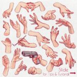 Qing Han Instagram - A new collection of hand references and some old hand tutorial ✌️😆 • I love drawing hands~! Any body part you love to draw? Or even have trouble drawing? • I didn't actually plan on colouring them but here we are xD~ the tutorial's old but I stand by these tips still. I've just refined (I hope lol) the way I draw hands now. Feel free to use for practice. Tip: do 10 hands for 20 days and you'll improve them for sure! I used to have trouble drawing feet but after doing 100 of them, I got much better and faster at them. And don't forget, you have your very own reference right at your fingertips. Get it? Haha....sorry 😂 • Hope you guys find this useful and have a good holiday 😄 #tutorial #hands #fbf