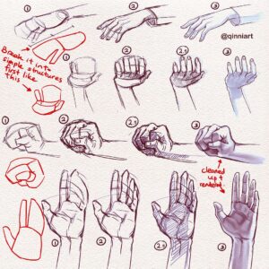 Qing Han Instagram - A new collection of hand references and some old hand tutorial ✌️😆
•
I love drawing hands~! Any body part you love to draw? Or even have trouble drawing?
•
I didn't actually plan on colouring them but here we are xD~ the tutorial's old but I stand by these tips still. I've just refined (I hope lol) the way I draw hands now.
Feel free to use for practice.
Tip: do 10 hands for 20 days and you'll improve them for sure!
I used to have trouble drawing feet but after doing 100 of them, I got much better and faster at them. And don't forget, you have your very own reference right at your fingertips. Get it? Haha....sorry 😂
•
Hope you guys find this useful and have a good holiday 😄
#tutorial #hands #fbf