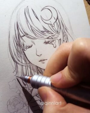 Qing Han Instagram - ✏️🌸
Just a bit of a process from a drawing I did while hospitalized. Debated with myself if I should post this or not but since I got nothing else...haha...
I'm working on a book cover right now when I'm not resting (and I rest a lot lol) so I don't have anything to show yet, sorry XD~
Music: Junichi Kamiyama - poetry of wind
Pencil- platinum Japan pro-use 3, but the tip bends easily so if you drop it, it may break...not sure if recommend? Lol