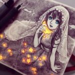 Qing Han Instagram - work in progress~ 💦💦 • • • Sorta version 1 haha~ selective colouring 😊🎨~ I just realized I recently had a big influx of followers~~ how did you guys find me? I'm so confused haha~ 😆 Ps. Thanks again for coming to the livestream! It took a while to keep going and I didn't wanna bore you guys even further with more cross hatching shading stuff 😳💦💦~