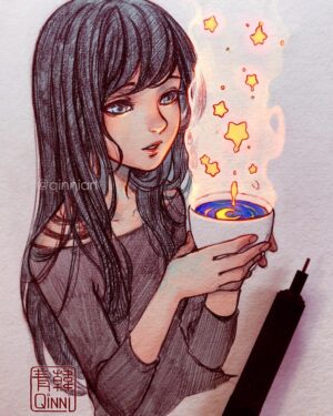 Qing Han Instagram - It's ma birthday~~ ☕️⭐️
🌟if you enjoy my art, please consider buying me coffee?☕️ there's a link in my profile 😳
~
Haha wow that felt weird to say 😂~ but yeah, I'd really appreciate the support 😁~ I thought, well, what better time than today to try this thing. Thank you guys for putting up with me haha~
•
This is an idea I want to revisit in the future, hmm. Sorry for my absence these days 😵~
And yay my new signature doesn't look too bad~! XD~