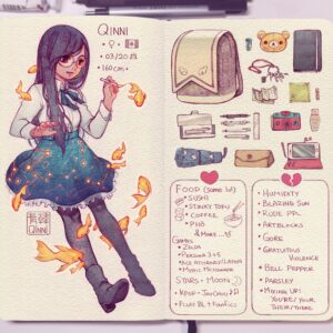 Qing Han Instagram - #meettheartist finally~ 
Scroll sideways to see closeups and what's what in my bag (●°u°●)​ 」
•
Ah I forgot to put my age, which is 27 #FeelingOld ಥ_ಥ~  how old are you guys? (=ﾟωﾟ)ﾉ
•
•
My skirt can actually light up hahaha~ it's a hassle to wire together but it looks really pretty  ___ ~ the Cardcaptor bag you can get on eBay I think?
•
But anyways~ I'm so late to these bandwagons hahahahaha~ I was tagged like at least half a year ago 😂.
Ps. Apologize for spelling pho wrong haha~ it was hard to see on the screen so I assumed wrong @-@;;