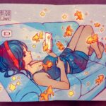 Qing Han Instagram - 🔋💀Low battery in life. • Feeling really low energy these days...also art blocked af ಥ_ಥ Here's a #throwback
