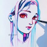 Qing Han Instagram - Full video (better quality) on YouTube~! (Linked in profile👆👆👆) • • • Tools and stuff are also listed in the video :). Sorry this is an oldie for some of my older instagram followers 😅~ haven't really been drawing these days...😣~ But I'm gonna try and uh...upload more onto YouTube? @-@;;;. I gotta go edit more videos haha x_x Music: Kamiyama Junichi - Natsunoowarini