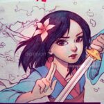 Qing Han Instagram – 花木兰🌸
Here’s Mulan for #internationalwomensday ~
•
Mulan was the first Disney film I ever saw here that I felt I could relate to, and not just because she was also Chinese; I’ve always grown up with a complex about image (and the huuuuge scar down my chest doesn’t help and it kinda came back the past year haha;💧💧). But anyways xD~
She’s just such an awesome, strong character on top of that. I still remember watching it at my mom’s friend’s house~
Who’s your female role models growing up? xD~
•
Fixed an old drawing~ sorry I don’t have a lot of new stuff recently. The book cover for penguin publishing is almost done so I’ll finally have sometime to draw something I can post 😆~