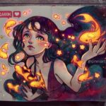 Qing Han Instagram - Thank you guys so much for 654k 💞 This is so late hahaha... Some of you guys probably noticed, but I actually do all these mileage celebrations with goldfish and stars. It's a running theme 😝 I haven't done any star and fish stuff recently for anything other than milestone celebrations and throwbacks. Unfortunately I'm throwing back quite a lot and hitting those milestones quite quickly so it feels like I'm always drawing goldfish stuff 😂. I mean, the last time I did stars outside of milestone stuff was back in June...😆. For those wondering xD~ But yeah, like I've said time and again, I'm still shocked at the amount of people who like my art enough to follow me...💦💦~ and very much honoured. Thank you guys so much for sticking around.