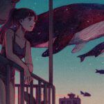 Qing Han Instagram - Migration 🐋🌃 • • • Trying for a calm vibe 😆 Did this a few months ago for my Patrons :D~ Thanks for all the support there~! 💕💕 ~ Happy thanksgiving American peeps~ ~ a lil update. good news first - I got a CT scan earlier this week and preliminary results looks good; the scar hasn't grown and maybe it might even be moving back...maybe? xD. I have noticed my physical scars from all my surgeries and stuff is actually becoming visibly smaller, so hopefully that means the scar in my heart that's trying to kinda kill me is also pulling back and getting smaller. So I'll keep taking my $300/month pill hahaha. Again, thank you to patrons who can help out.<~ I will def try to reply more • • • #artistsoninstagram #surrealism #cityscape #whale #sunset
