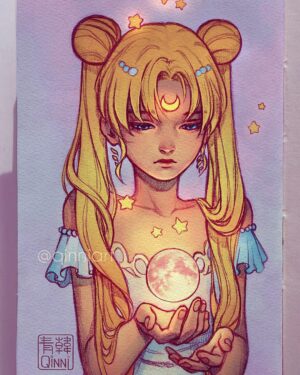 Qing Han Instagram - Happy Moon festival~! 🌕~ with a throwback to my fav moon haha 😚~
•
•
Anyone here like eating moon cakes? I used to love it but it's gotten a little too sweet for me nowadays xD💦💦
•
I wanted to join Inktober but I'm still working on the first one rn 😂. I don't really wanna break my body for Inktober hahaha;;; At this point I'm gonna end up calling it just an ink drawing and not.....inktober 😂 "orz...