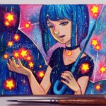Qing Han Instagram - Star Showers ☂️🌠 ミ☆ミ★ミ☆ミ★ Process video link in my profile~😁 • • • How cool would it be if it actually rained stars though?!*･゜ﾟ･*:.｡..｡.:*･'(*ﾟ▽ﾟ*)'･*:.｡. .｡.:*･゜ﾟ･* (edit: oh, like in howl's moving castle?!) • I need to find some cardboard so I can mail my doilies without worrying about whether they are gonna be folded or not....anyone got any ideas where I can get some nice cardboard? I don't really wanna go to a grocery store for their boxes 😂~ Ps. I'm gonna pick the winner soon. As soon as I figure out how to record it on a Windows comp again. XD;;;. Sorry, been really busy with a book cover design ahhhhhh x__x