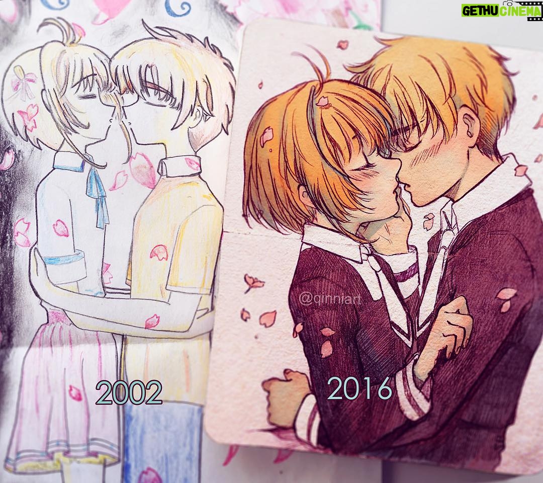 Qing Han Instagram - 14 years (of fangirling š) āļøšø ⢠This isn't actually a redraw. Not on purpose anyways š~ I actually just found this really old Cardcaptor Sakura drawing I did when I was 12 hahaha~ 14 years later and they're still my otp š. The coincidental redraw cracks me up a bit xD~ ⢠Some of you guys who saw my story already seen this but this is a better shot lol~ (flipped it so it's looked at from left to right and old to new xD)