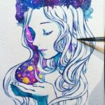 Qing Han Instagram - ⭐️🌛 Throwback! Cause now that Instagram has 1 minute videos I wanted to put a full version up here, hope you guys who saw it already don't mind 😊~ thanks for hanging around! watercolor, gouache and gold ink. • FAQ account: @qinnih Music: 月の夜の夢 (Tsukinoyo no Yume) by Kamiyama Junichi
