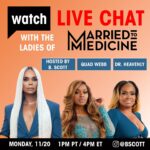 Quad Webb Instagram – Get into this love muffins! Tomorrow I will be getting to the bottom of all the ‘Married to Medicine’ (@bravotv) tea with my girls @absolutelyquad and @dr_heavenly at 4pm est! Trust me you don’t want to miss this!

#Married2Med