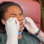 Quen Blackwell Instagram – Impromptu Septum Piercing