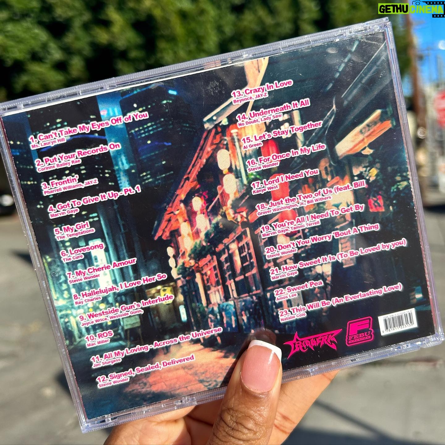 Quen Blackwell Instagram - I’ve GOT to brag…My boyfriend gave me the most thoughtful valentine’s day gift i’ve ever received. He deadass MADE every aspect of this mixtape and commissioned an artist to recreate one of my ig pics into a drawing of me. I cried.