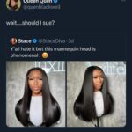 Quen Blackwell Instagram - YALL THEY DONE STOLE MY FACE AND PUT IT ON A MANNEQUIN. THE LAST SLIDE IS NIGHTMARE FOOD OMG.