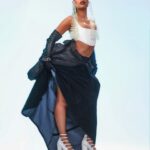 RAYE Instagram - I am so grateful to @vmagazine for including me in the V140 Spring 2023 Issue 🌹🖤🫀 Shot in November by the incredibly talented @hannahkhymych 📸 P.s I still have the ponytail you lent me safely in a drawer at my sisters place in LA don’t hate me @themartyharper 😂♥️