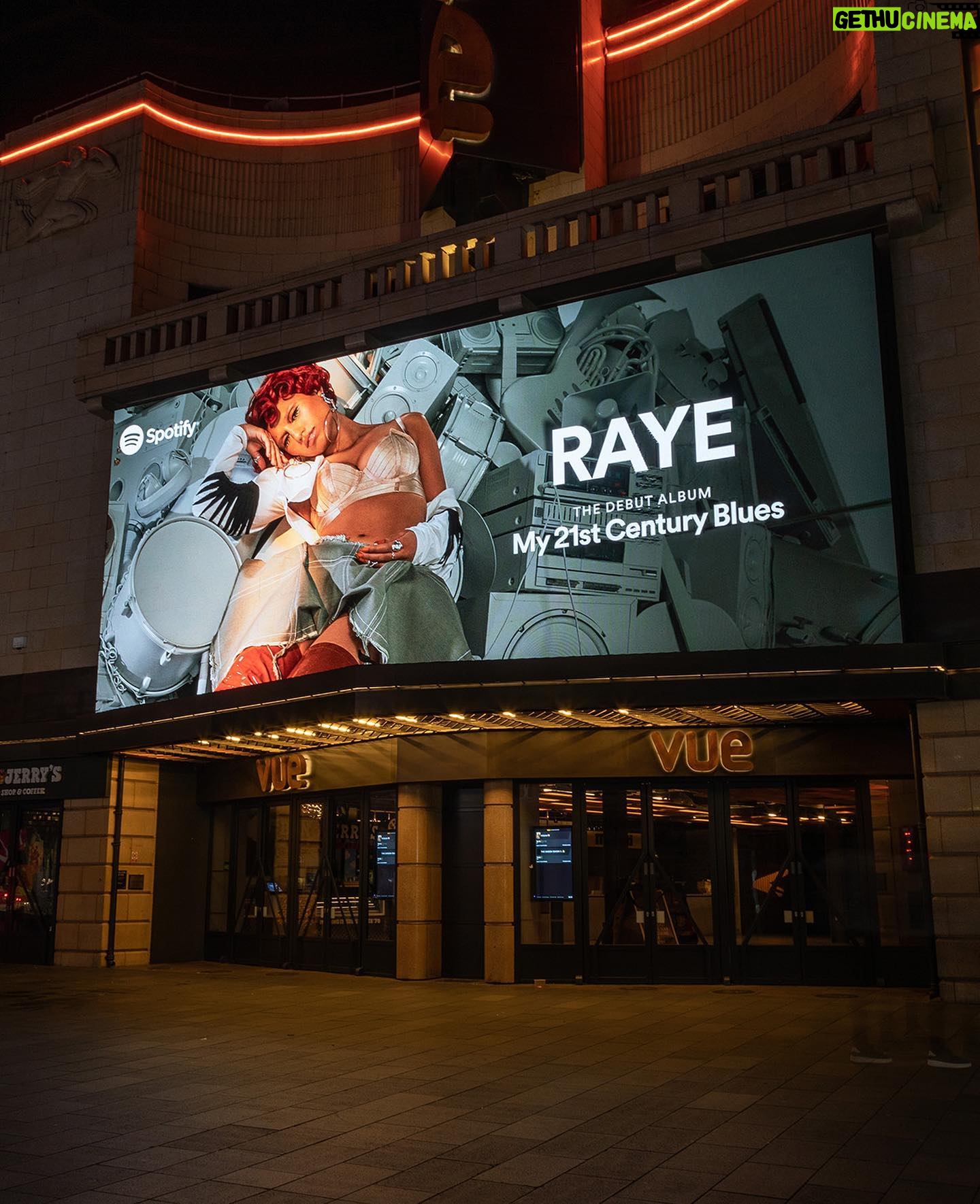 RAYE Instagram - the support is a madness tbh @spotify I am so so so grateful 🥹😭