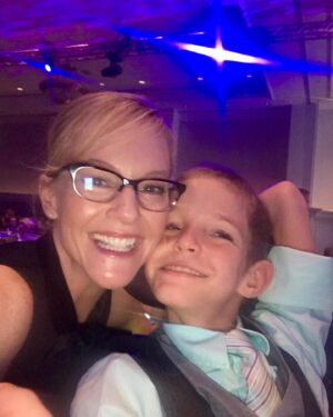 Rachael Harris Instagram - I sure am going to miss this little guy 💙

We said goodbye to the perfect soul of  Michael Hines yesterday. 
The celebration of his life was beautiful and no one could contain the tremendous outpouring of love for this boy.

Michael radiated joy. 
His smile infectious. 
His love of happy, pop music and dancing ….out matched. 

Michael was a gift to everyone with whom he came in contact.

I am forever grateful @_cherylhines invited me to co-host the annual @ucpofcentralflorida fund raiser years back.  Every year Cheryl and Michael’s family joined him, celebrated him at this event all about kids just like him or similar. All about people giving to kids with different learning abilities.
Getting to understand these highly capable kids would later prove more than helpful in my own life with my own littles. 

I believe there are no mistakes.  And it was no mistake why I was there. 

You truly fulfilled your purpose on this earth Michael and I cannot thank you enough for what you’ve given me. 

Michael will live on in the children who received his healthy organs that he donated.  These children will take with them all the  love that went into every aspect of Michael’s being. 

So much love to everyone whose life Michael has touched💙

Rest in love Michael

I so love you♥️